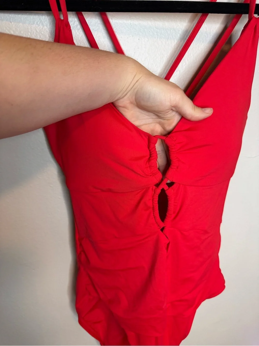 La Blanca Red Strappy Red Swimsuit One Piece
